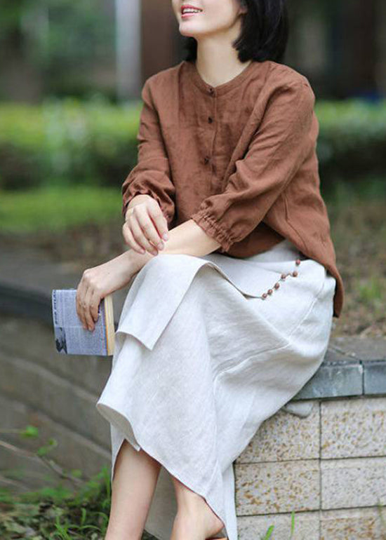 Boutique-White-asymmetrical-design-elastic-waist-A-Line-Skirts-Spring3